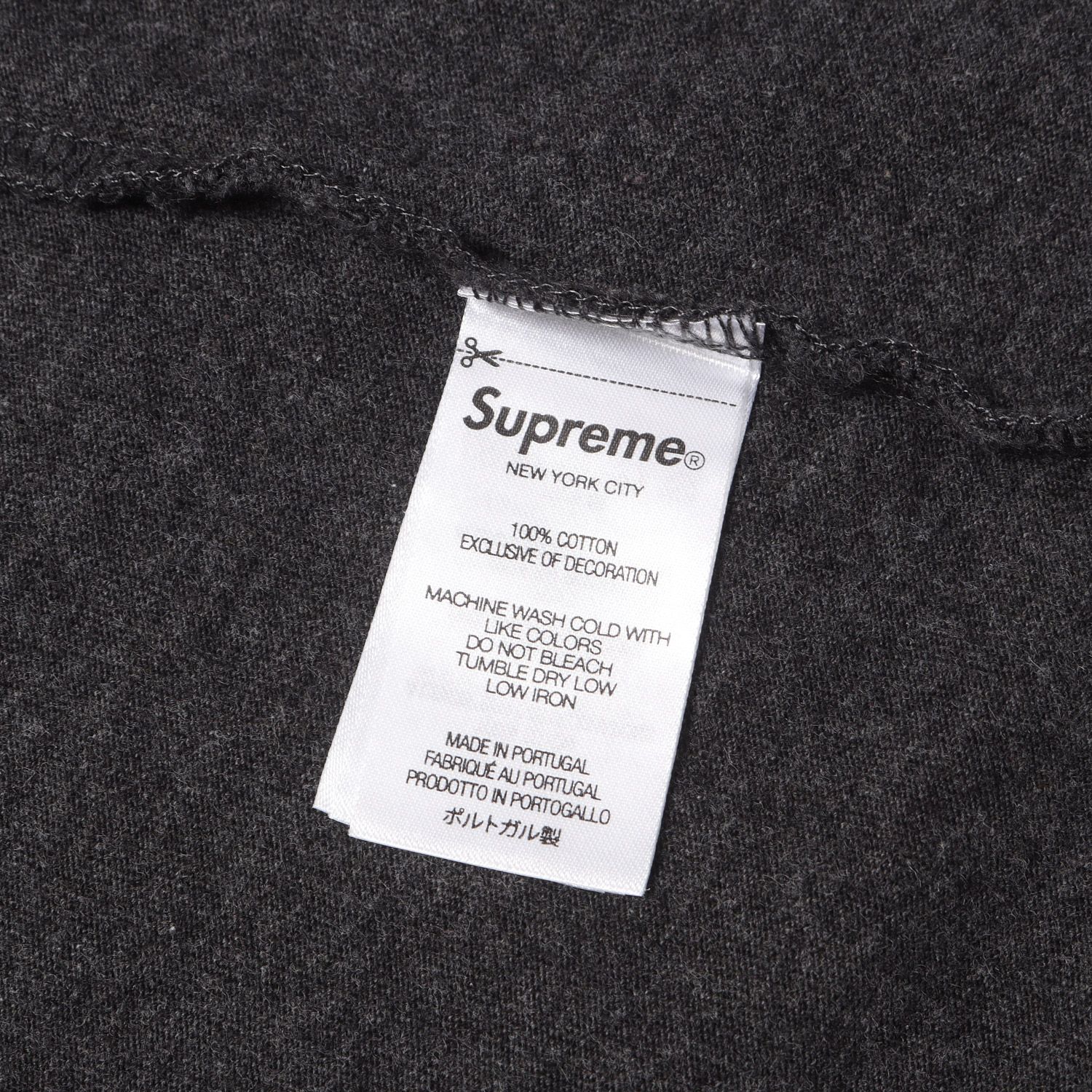 美品】Supreme シュプリーム Tシャツ チャコール サイズ:L 24AW