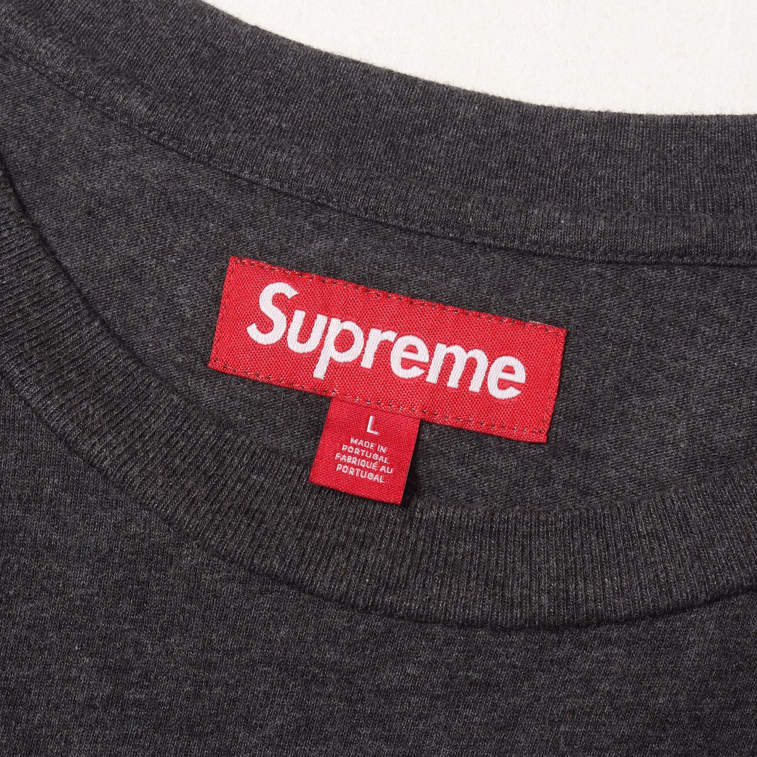 美品】Supreme シュプリーム Tシャツ チャコール サイズ:L 24AW