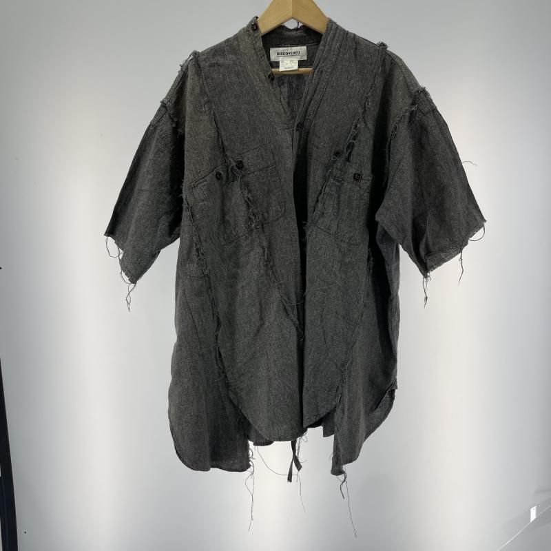 【中古】DISCOVERED 再構築シャツ サイズF グレー NS-B2-SH[19]