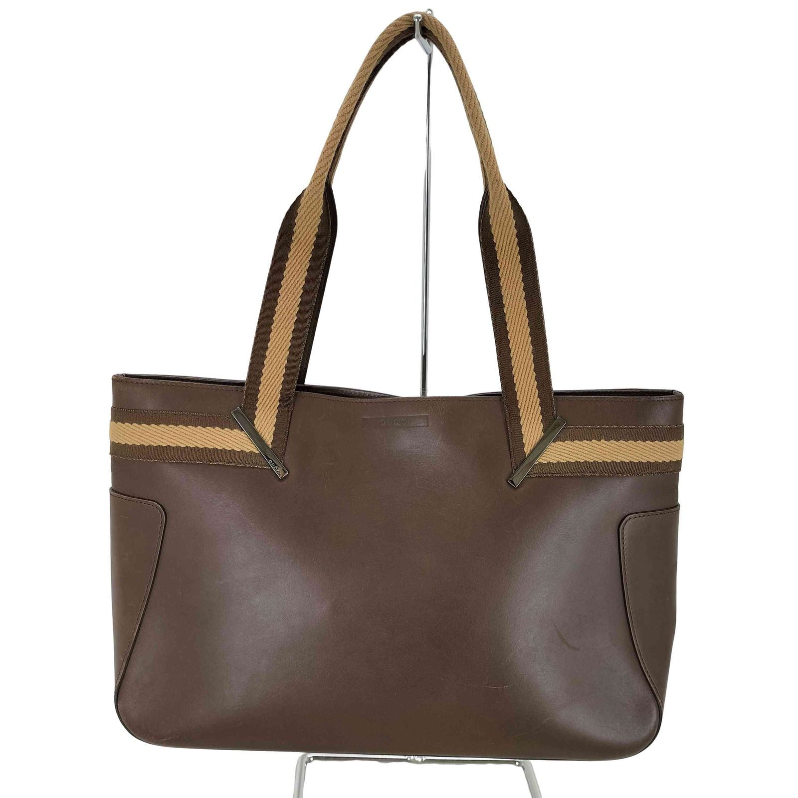 グッチ GUCCI シェリーライン レザー トートバッグ ハンドバッグ