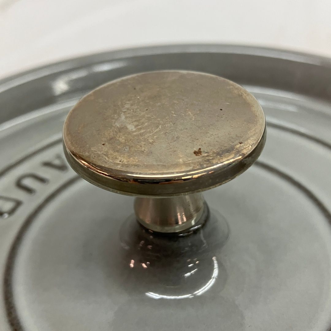 タイムセールLA ＣＯＣＯＴＴＥ 鋳鉄製両手鍋　中古 STAUB LA COCOTTE ココット ストウブ 両手鍋 20cm 7 7/8 鋳物ホーロー