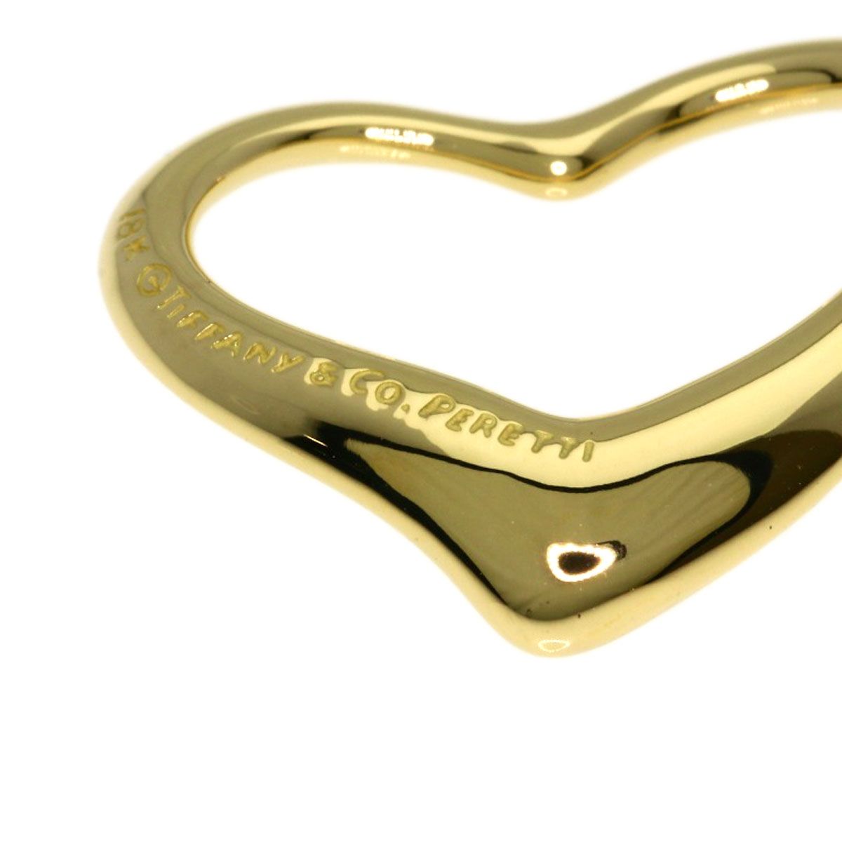 TIFFANY&Co. ティファニー オープンハート TOP ペンダントトップ K18YG