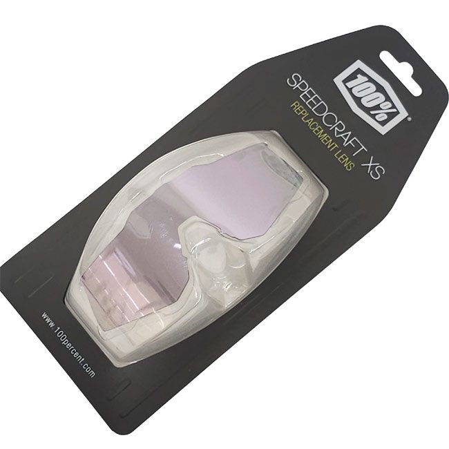 「交換用レンズ」100%(ワンハンドレッド) スピードクラフトXS用 リプレイスメントレンズ ※本体は別売※ 69039-00009ハイパーラベンダーミラー(24y12m)(281419873)