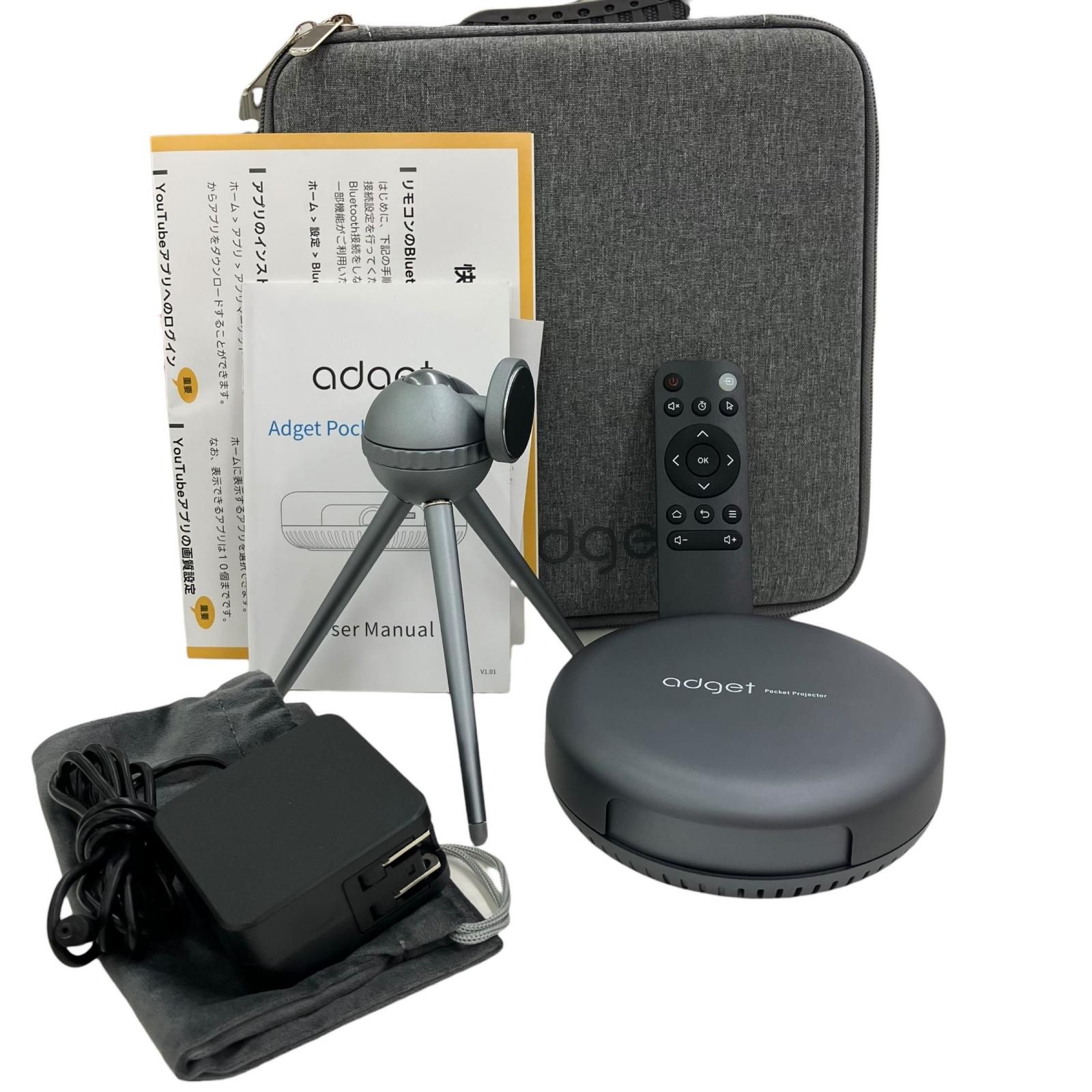 186000 通電確認のみ adget pocket projector ポケットプロジェクター 11,410円