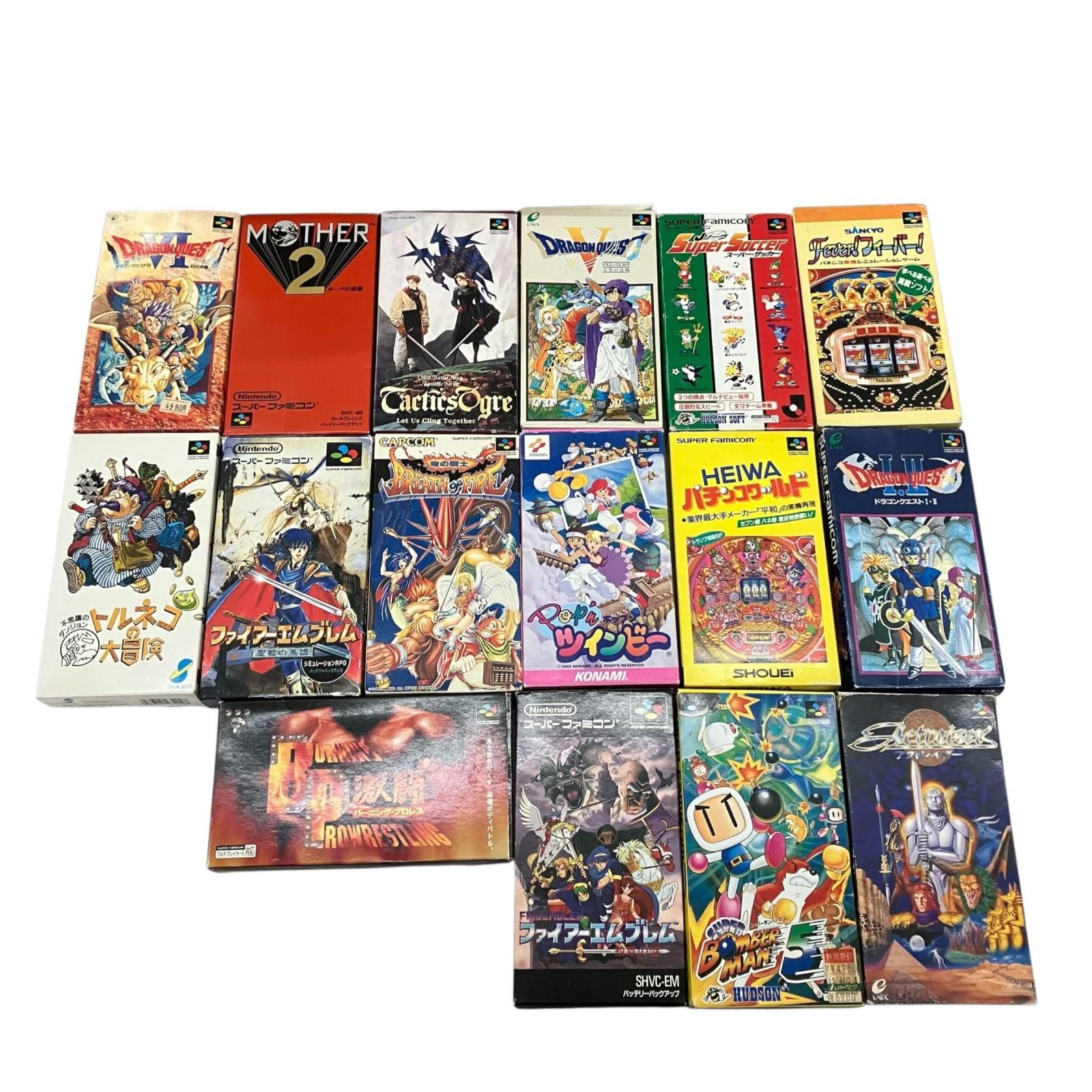 186000 動作未確認 スーパーファミコン スーファミ ソフト 16点まとめ売り