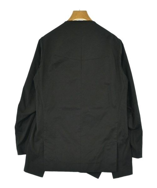 Yohji Yamamoto - 美品 初期 Yohji Yamamoto ヨウジヤマモト 丸文字タグ ヴィンテージ シングル ノーカラー ジャケット Mサイズ ブラック レディース 古着 中古 USED YOHJI YAMAMOTO ノーカラージャケット レディース 【古着】【中古