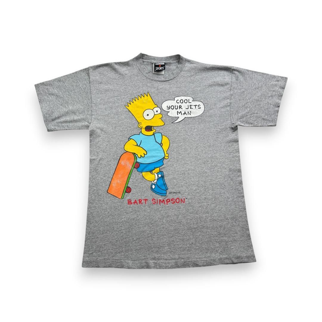 90s 00s シンプソンズ グレー スケボー The Simpson ビンテージ T