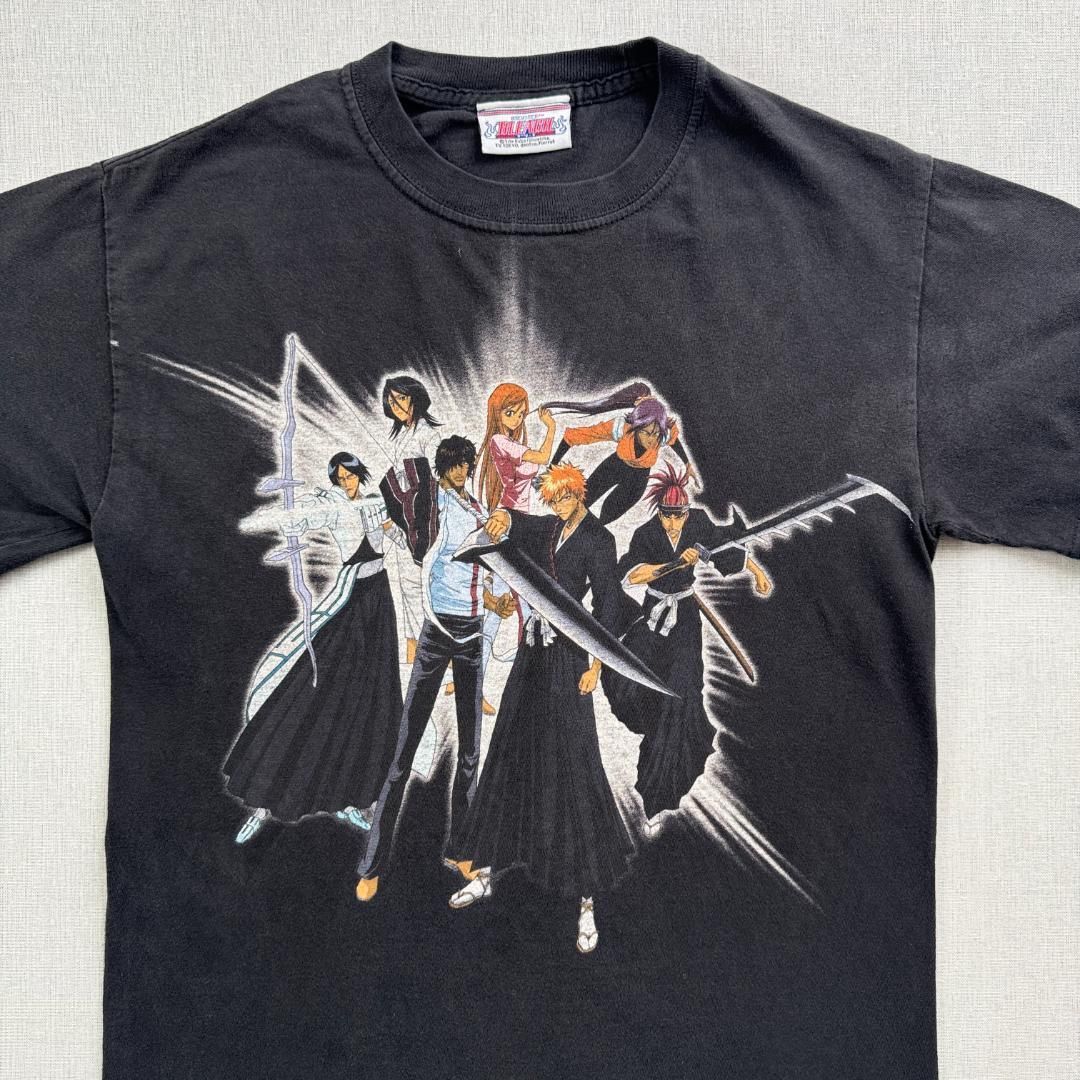 00s BLEACH ブリーチ 集合 ビンテージ Tシャツ 黒 半袖 古着 y2k 公式