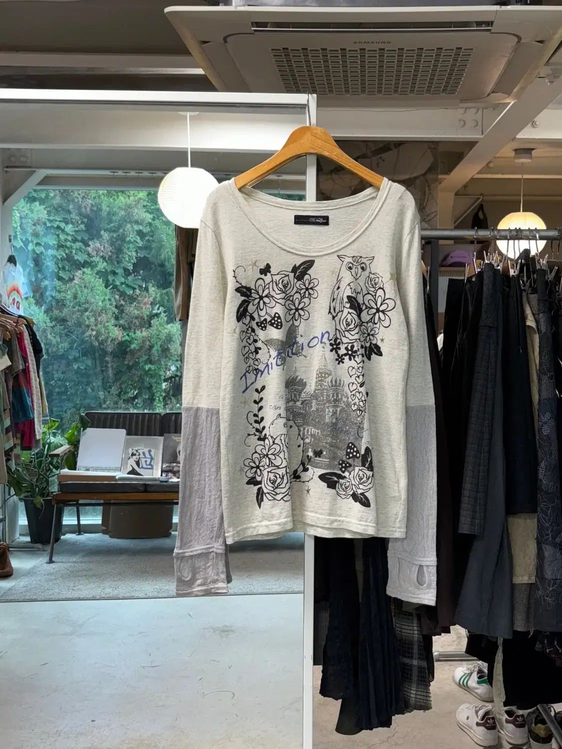 Scolar 핑거홀 レイヤード ロングスリーブ