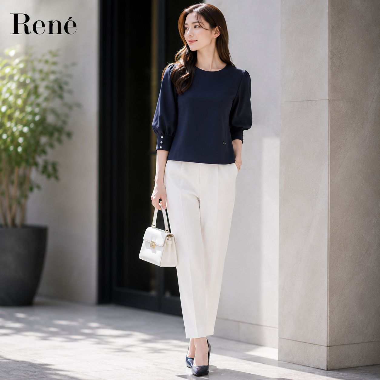 23年商品【新品同様の美しさ】Rene / ルネ カットソー 36 ダーク
