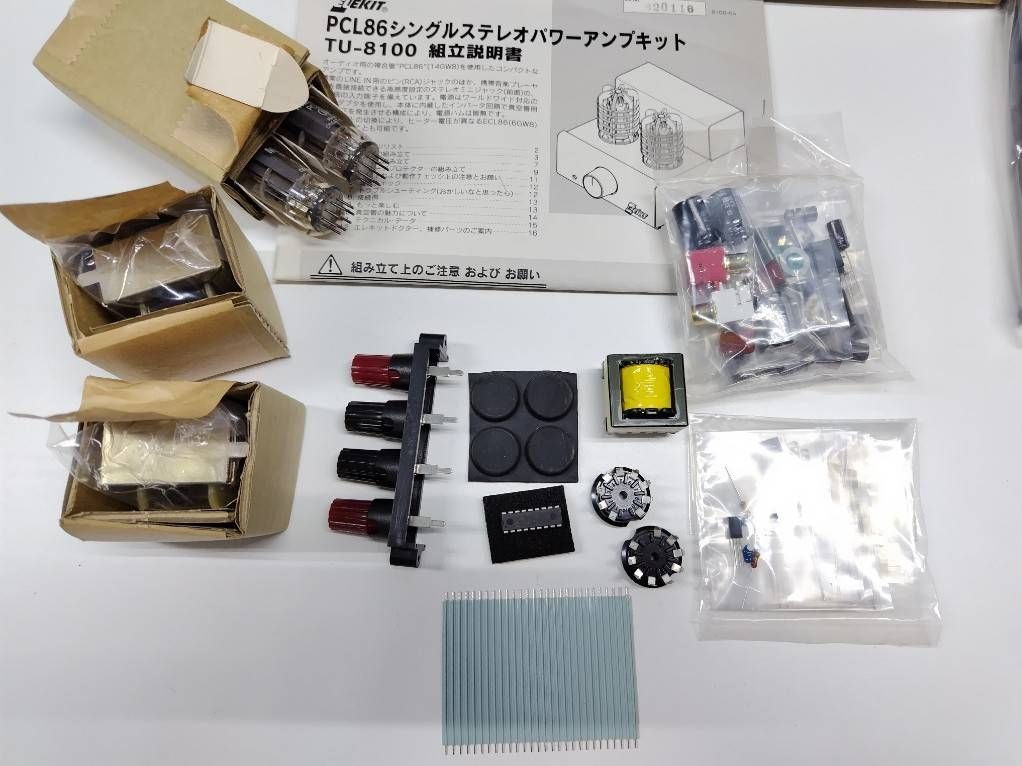 未組立品】エレキット PCL86 シングルステレオパワーアンプキット TU 