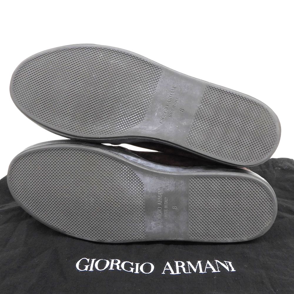 GIORGIOARMANI ジョルジオアルマーニ スエード スリッポン チャッカ