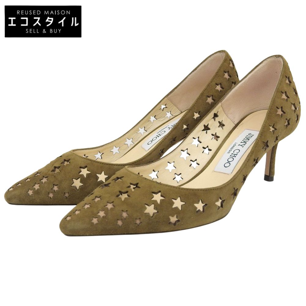 JIMMY CHOO ジミーチュウ スエード ROMY スター パンプス シューズ