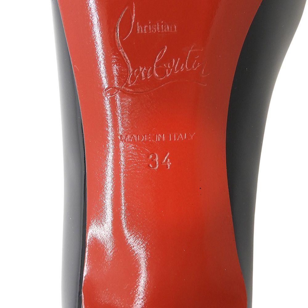 CHRISTIAN LOUBOUTIN クリスチャンルブタン 美品 オープントゥ ヒール