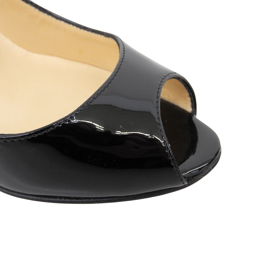 CHRISTIAN LOUBOUTIN クリスチャンルブタン 美品 オープントゥ ヒール