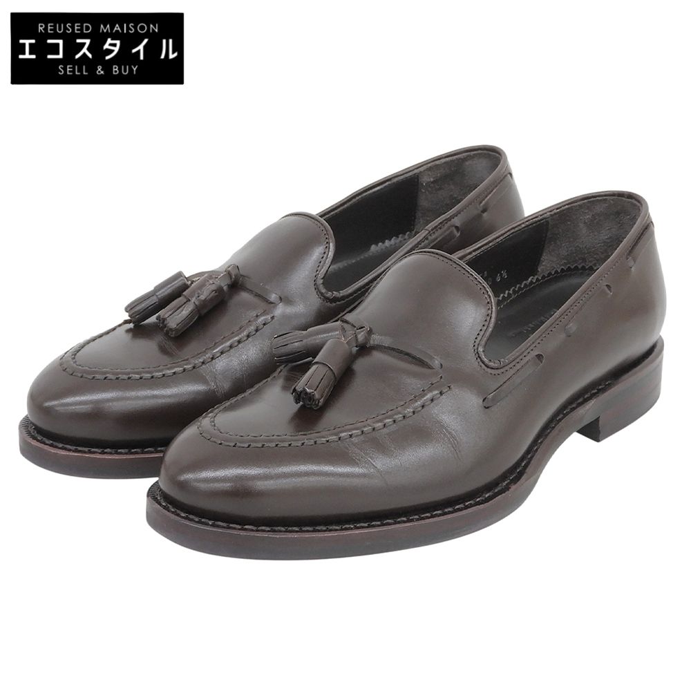 JALAN SRIWIJAYA　ジャランスリワヤ　美品 Tirta タッセルローファー シューズ メンズ ブラウン 6 1/2 98811　6.5