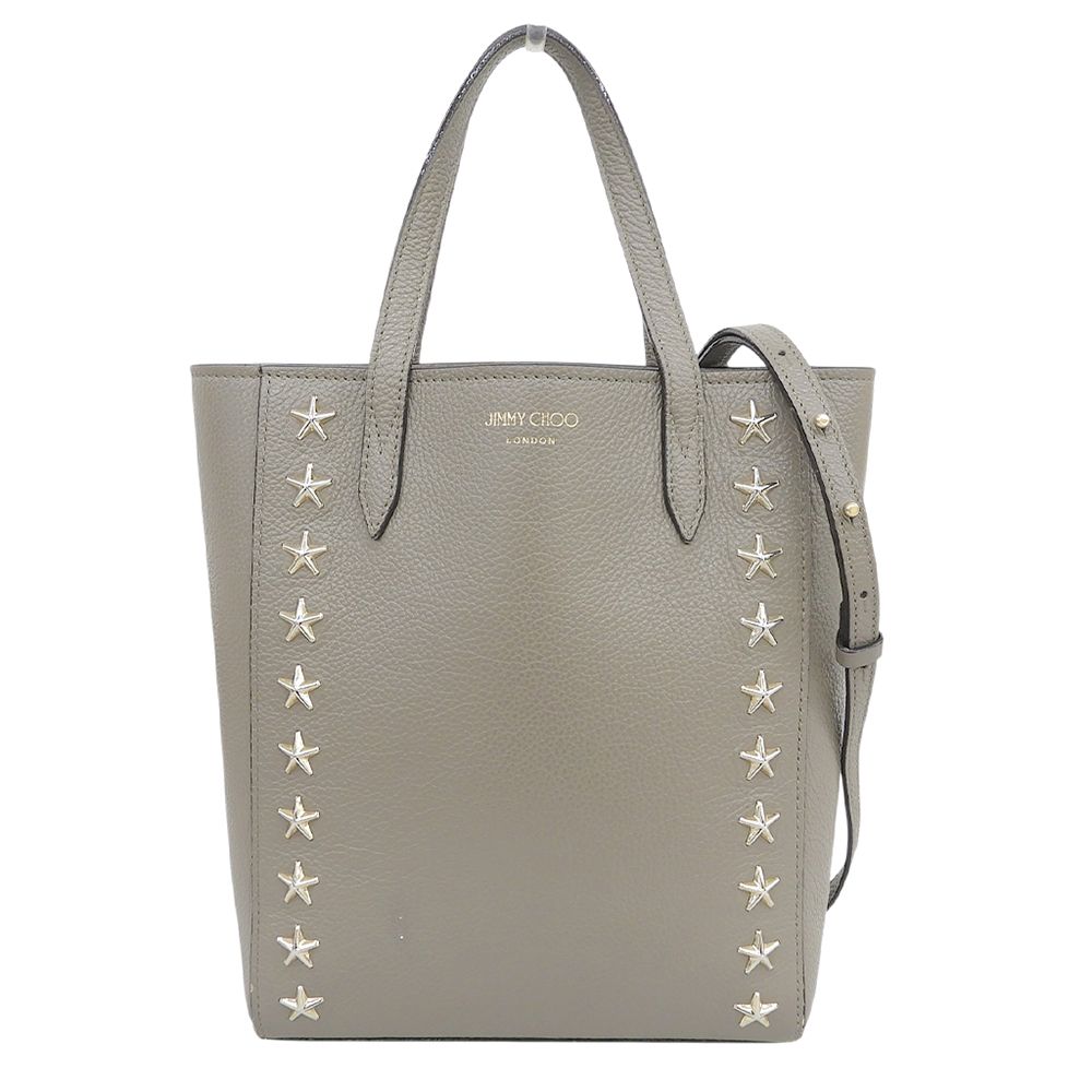 JIMMY CHOO ジミーチュウ ペガシ スタースタッズ レザー 2WAYバッグ