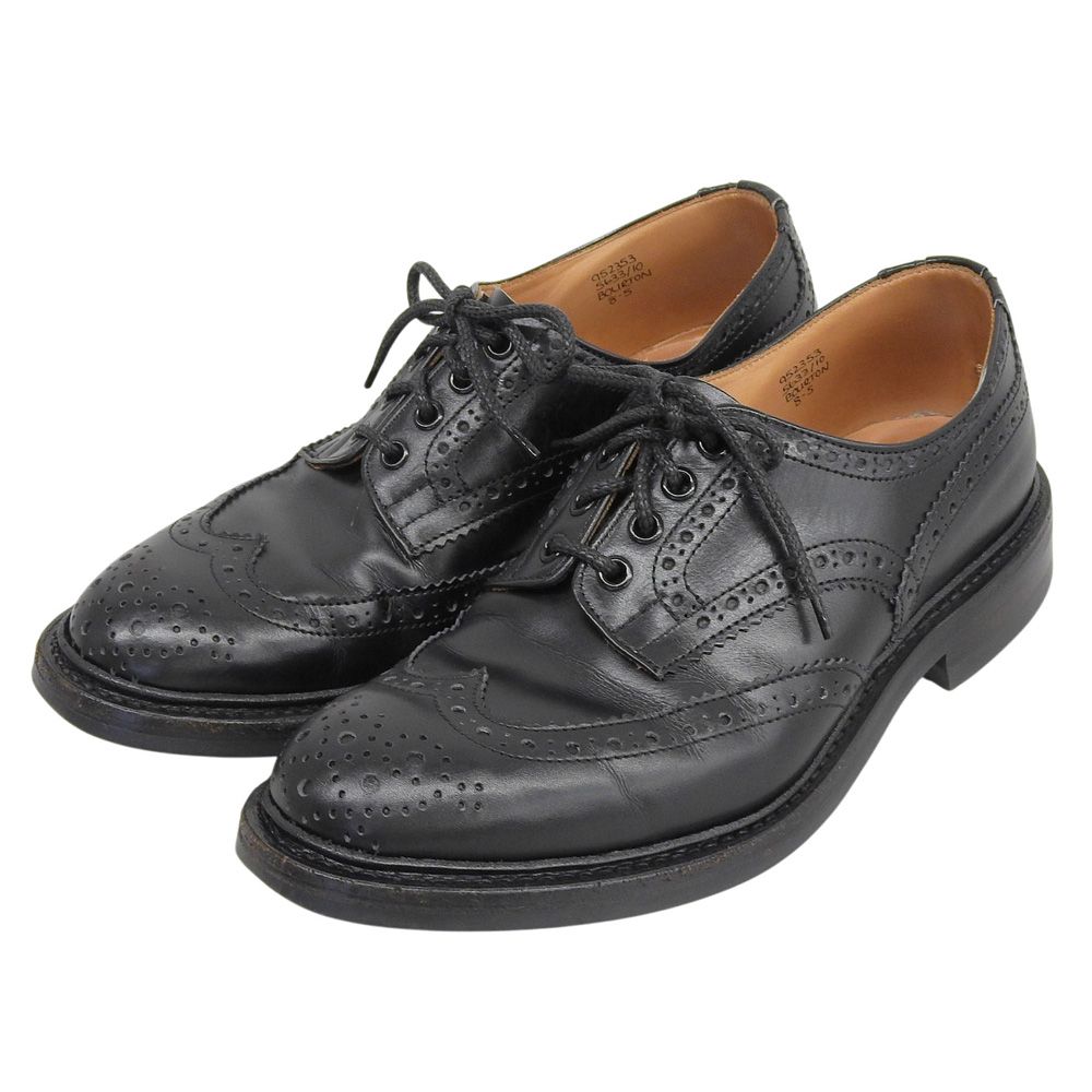 【使用１回(美品)】トリッカーズ バートン ブラック ダイナイトソール Tricker's トリッカーズ BOURTON バートン ダイナイトソール ウィング