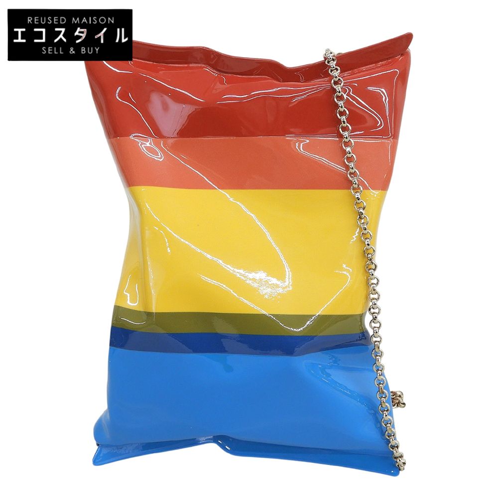 Anya Hindmarch　アニヤ ハインドマーチ　美品 レインボー クリスプ・パケット・クラッチ ショルダーバッグ レディース マルチカラー　6