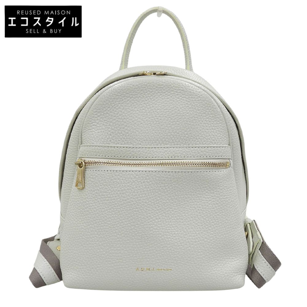 A.D.M.J★レザー リュック★バックパック★ホワイト A.D.M.J. Accessoires De Mademoiselle ADMJ モーツァルト バック