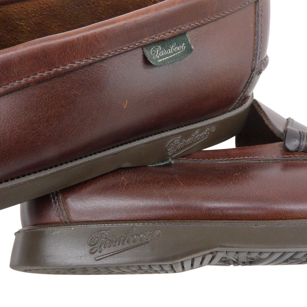 Paraboot　パラブーツ　コロー レザー モカシン コインローファー シューズ メンズ ブラウン 6 1/2　6 1/2