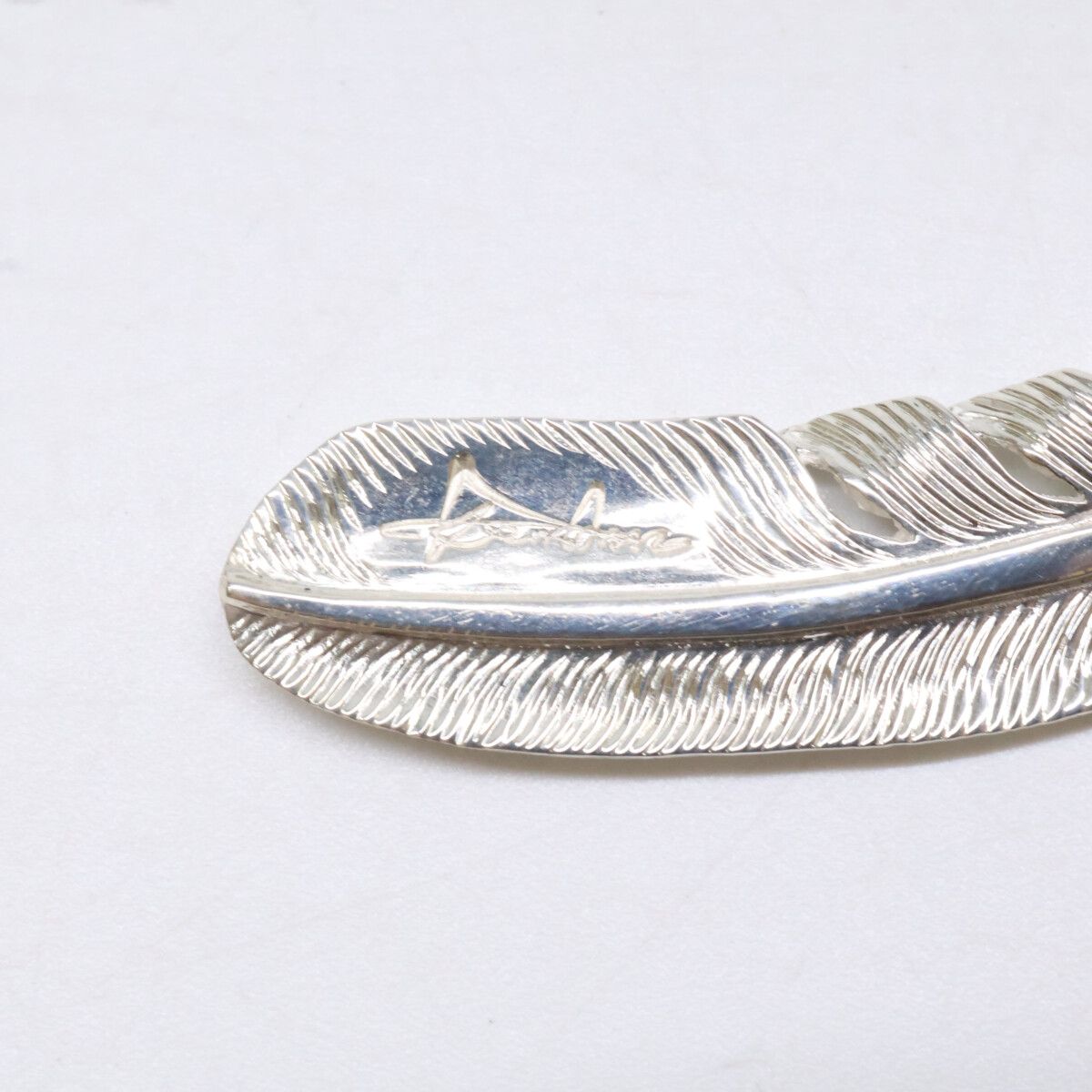 KENSHIRO ケンシロウ 【美品】SILVER 和彫りフェザー ネックレス S
