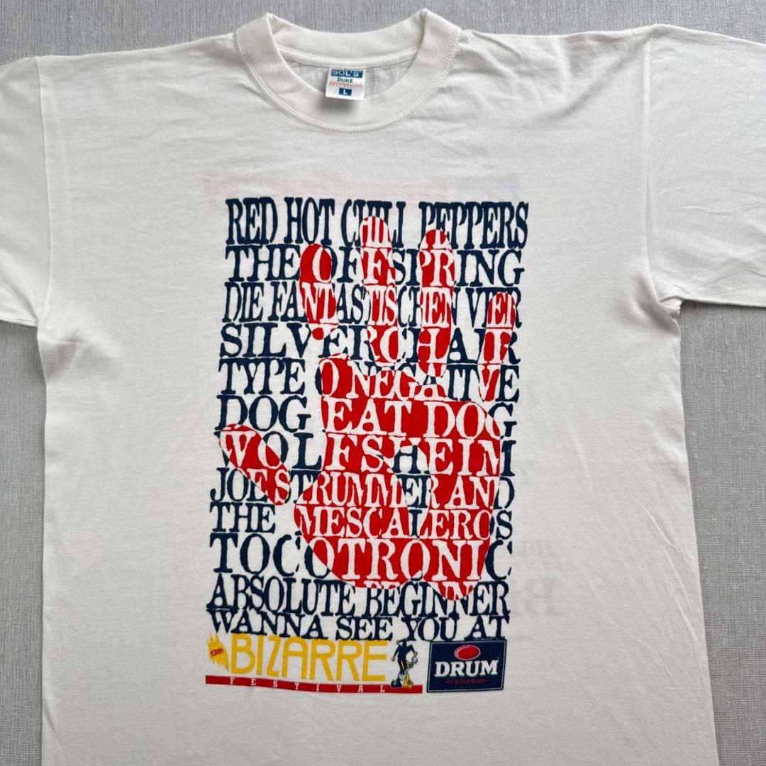 90s レッチリ ビンテージ ツアー Tシャツ 白 1999 バンT L RHCP 半袖