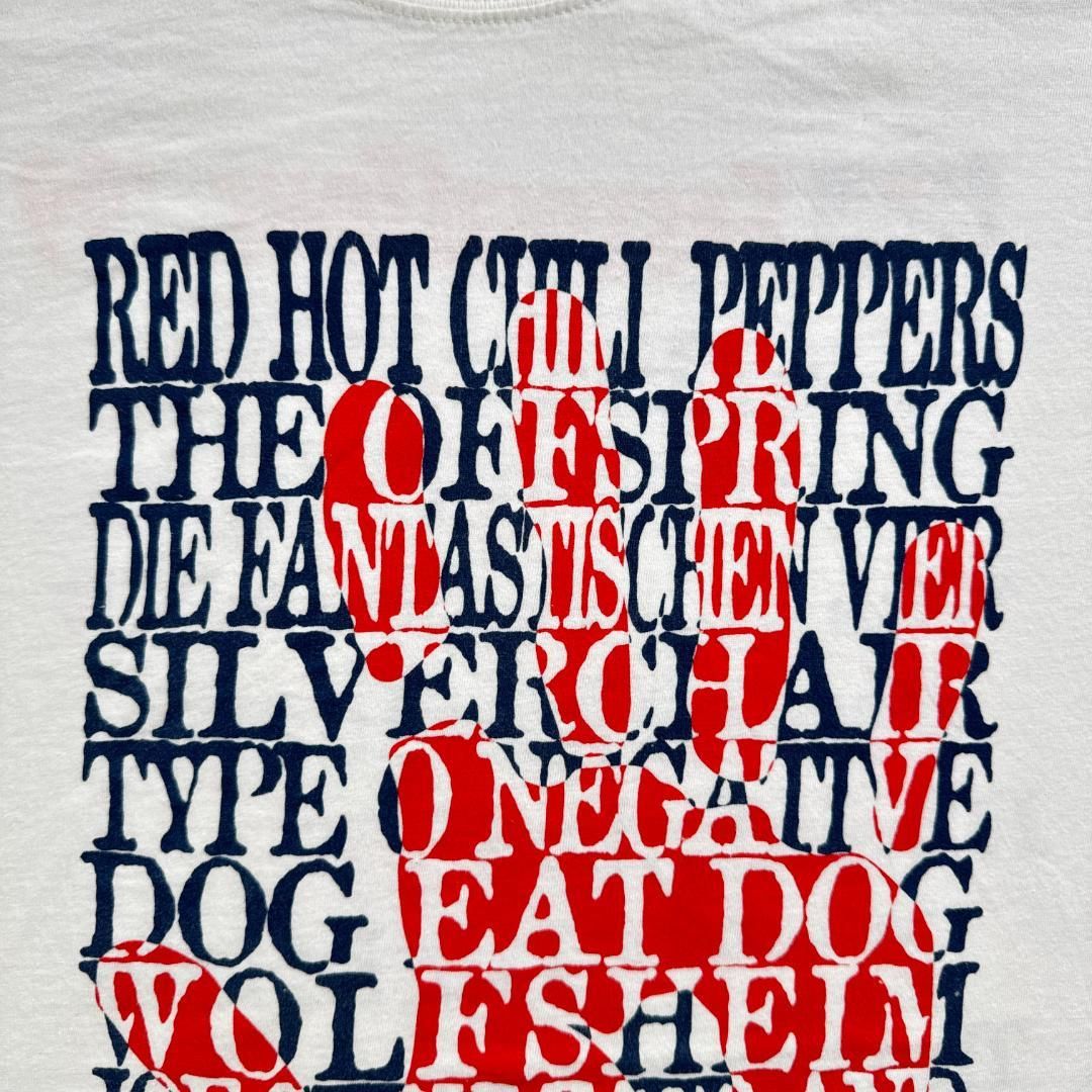 90s レッチリ ビンテージ ツアー Tシャツ 白 1999 バンT L RHCP 半袖