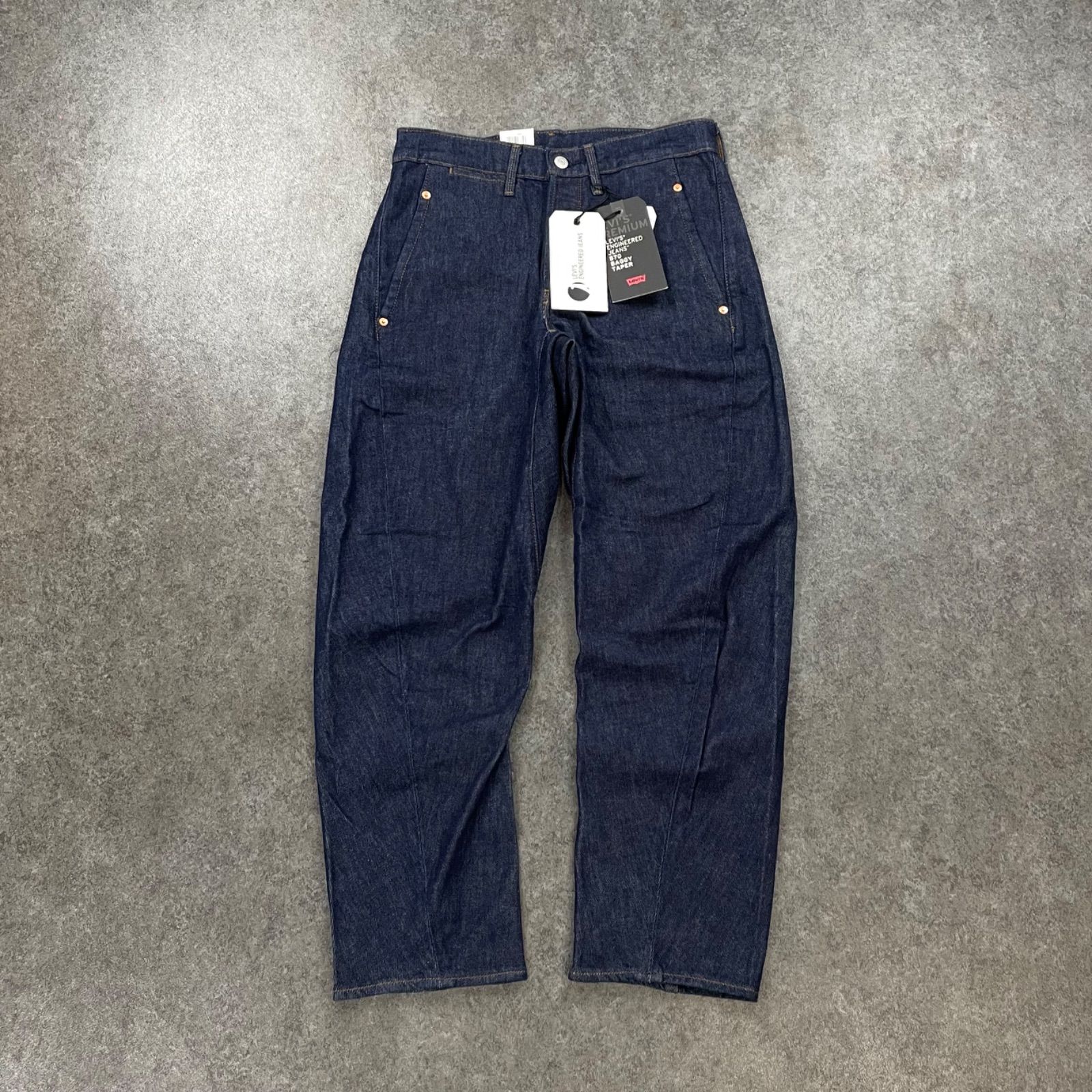 新品 未使用 Levi's PREMIUM Engineered Jeans 570 BUGGY TAPER Denim