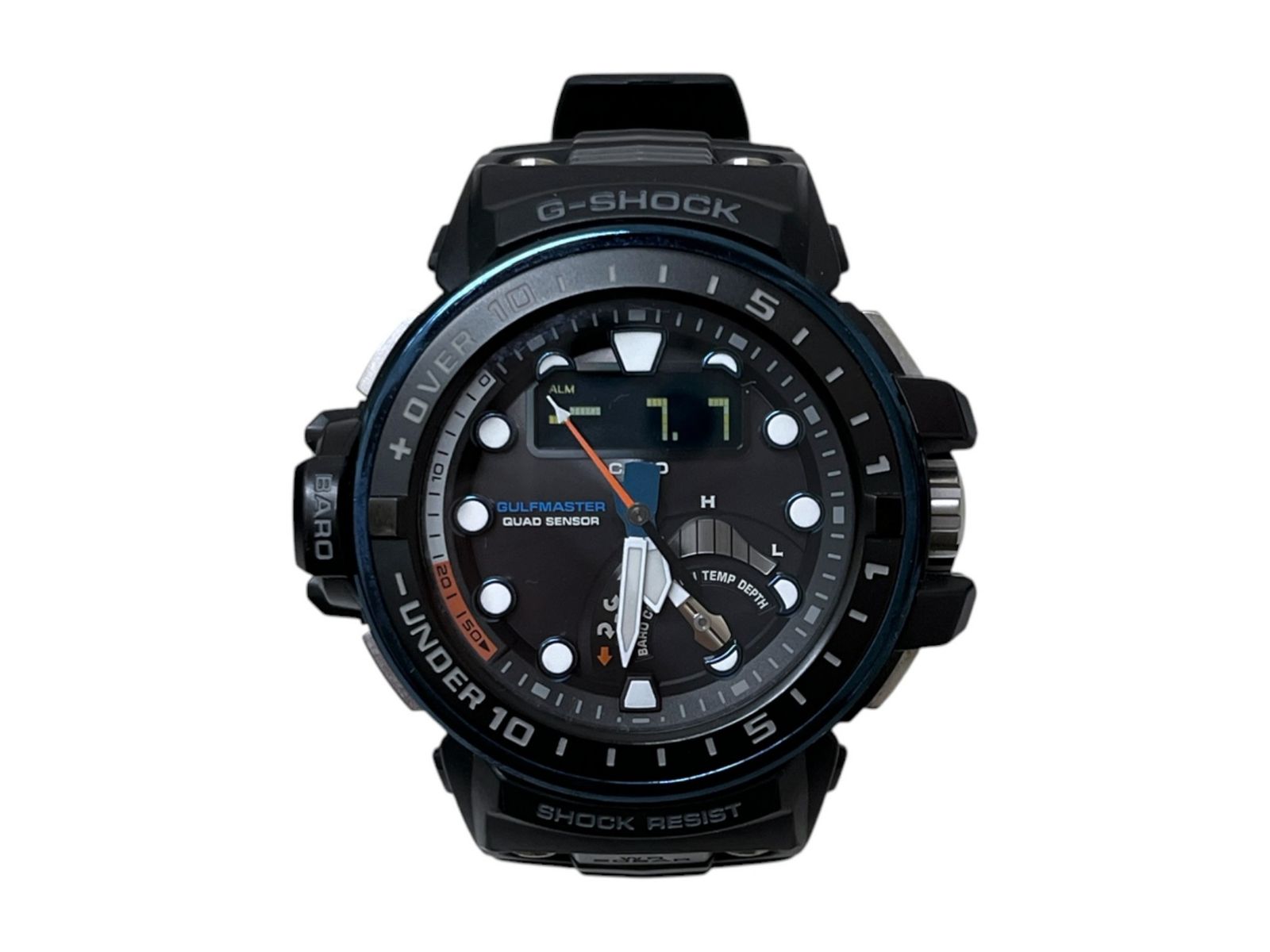 CASIO (カシオ) G-SHOCK Gショック MASTER OF G アナログ腕時計 タフソーラー GWN-Q1000A-1AJF ブラック メンズ/199