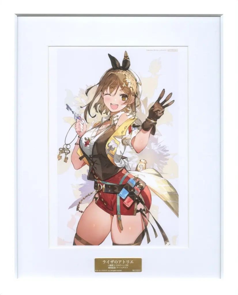 【中古】原画イラストボード ライザのアトリエ ～秘密トリロジー～ DXプレミアムボックス　楽天ブックス特典 発売記念アートグラフ