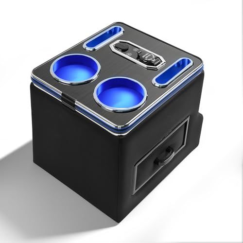 N◆コンソールボックス 日産 ルークス B40系 専用設計 センターコンソール 7色変換 明るさ調整 車内収納ボックス Type-C QC3.0 USBポート付きドリンクホルダー 磁吸式引き出し ルークス アクセサリー 内装パーツ B44A B47A B45A