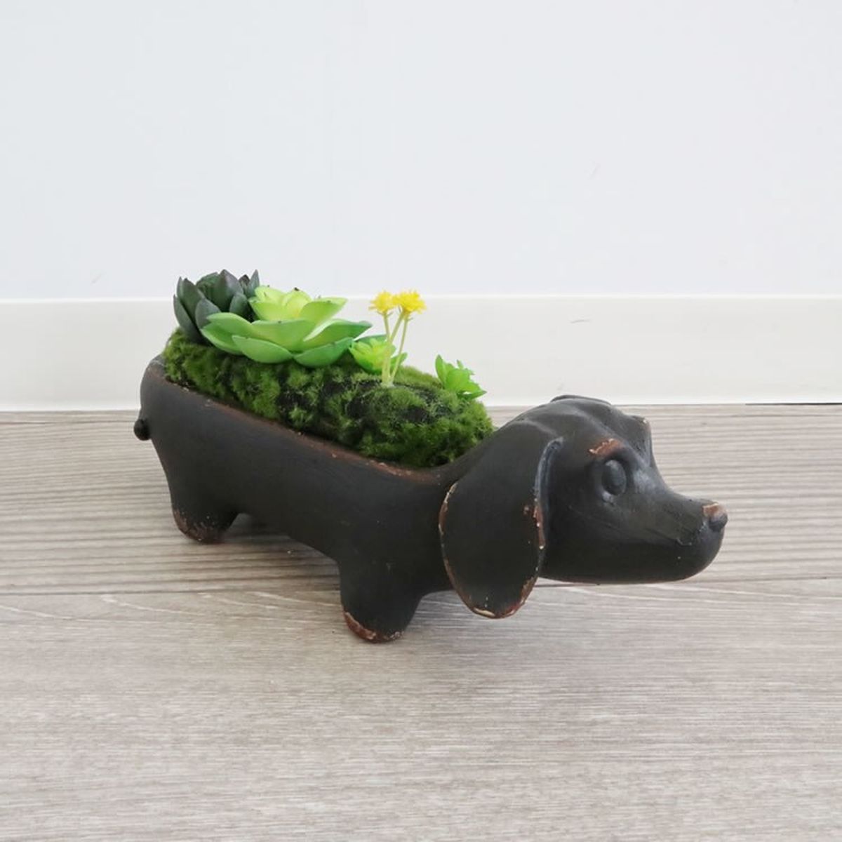置物 犬 ダックスフンド アレンジフラワー かわ畑貿易 - メルカリ