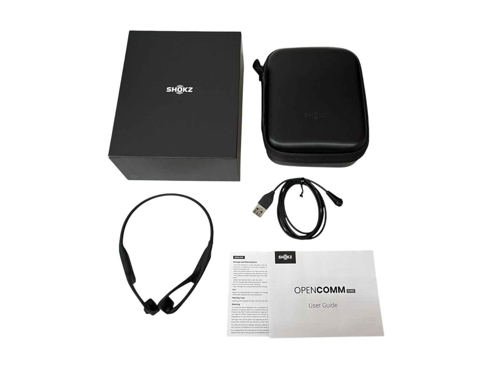 Shokz (ショックス) Open Comm ネックバンド Bluetooth ワイヤレス