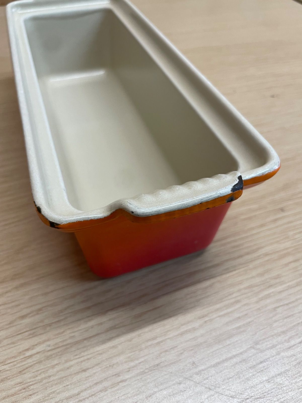 LE CREUSET ル・クルーゼ テリーヌ型 28cm オレンジ 蓋付き 箱無し 2個