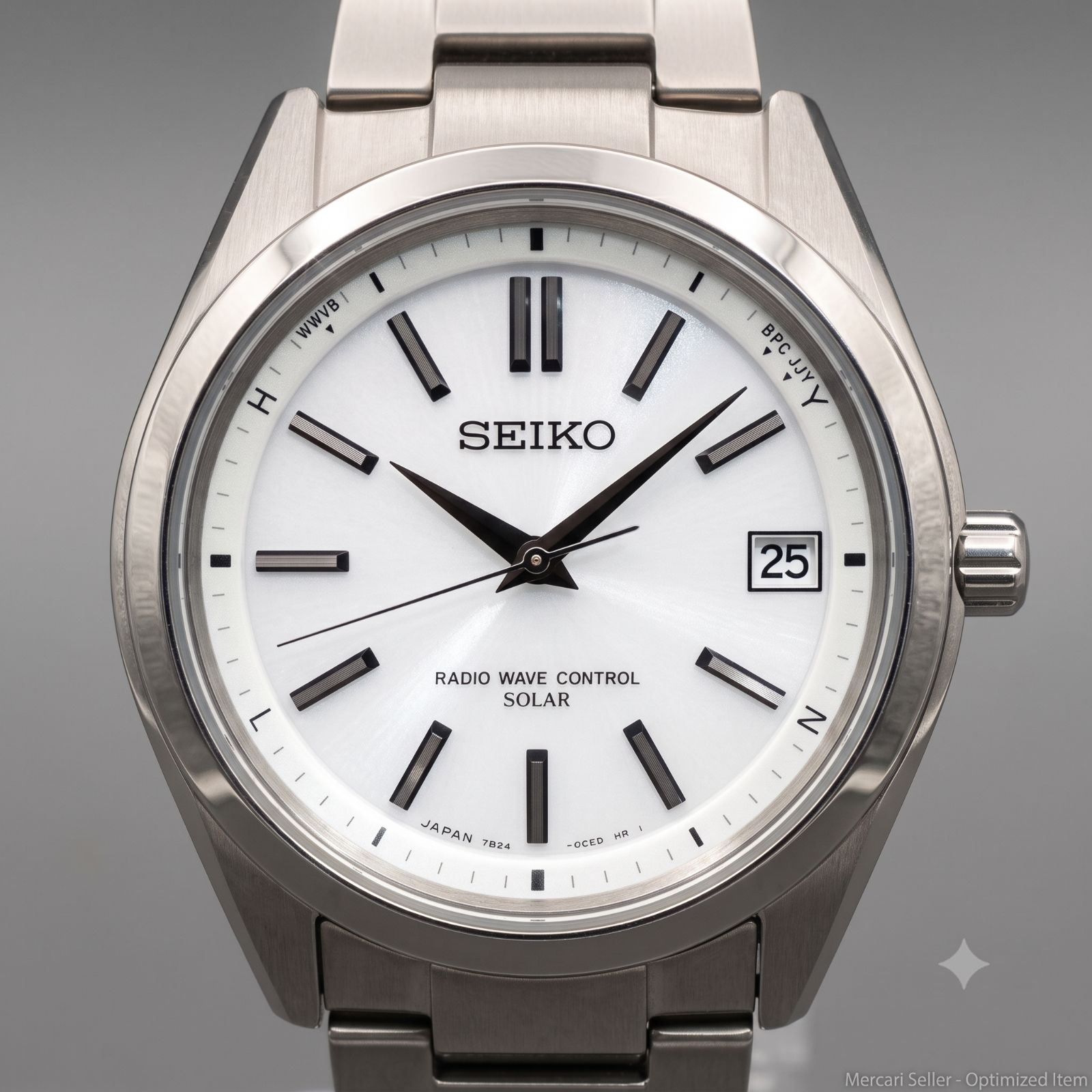 軽量チタン】美品 稼働品 メンズ 腕時計 SEIKO セイコー ソーラー電波