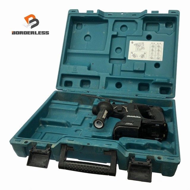 ☆比較的綺麗☆makita マキタ 18V 24mm 充電式ハンマドリル HR244D ケース付き ハンマードリル 穴あけ 下穴 穿孔 コードレス132094