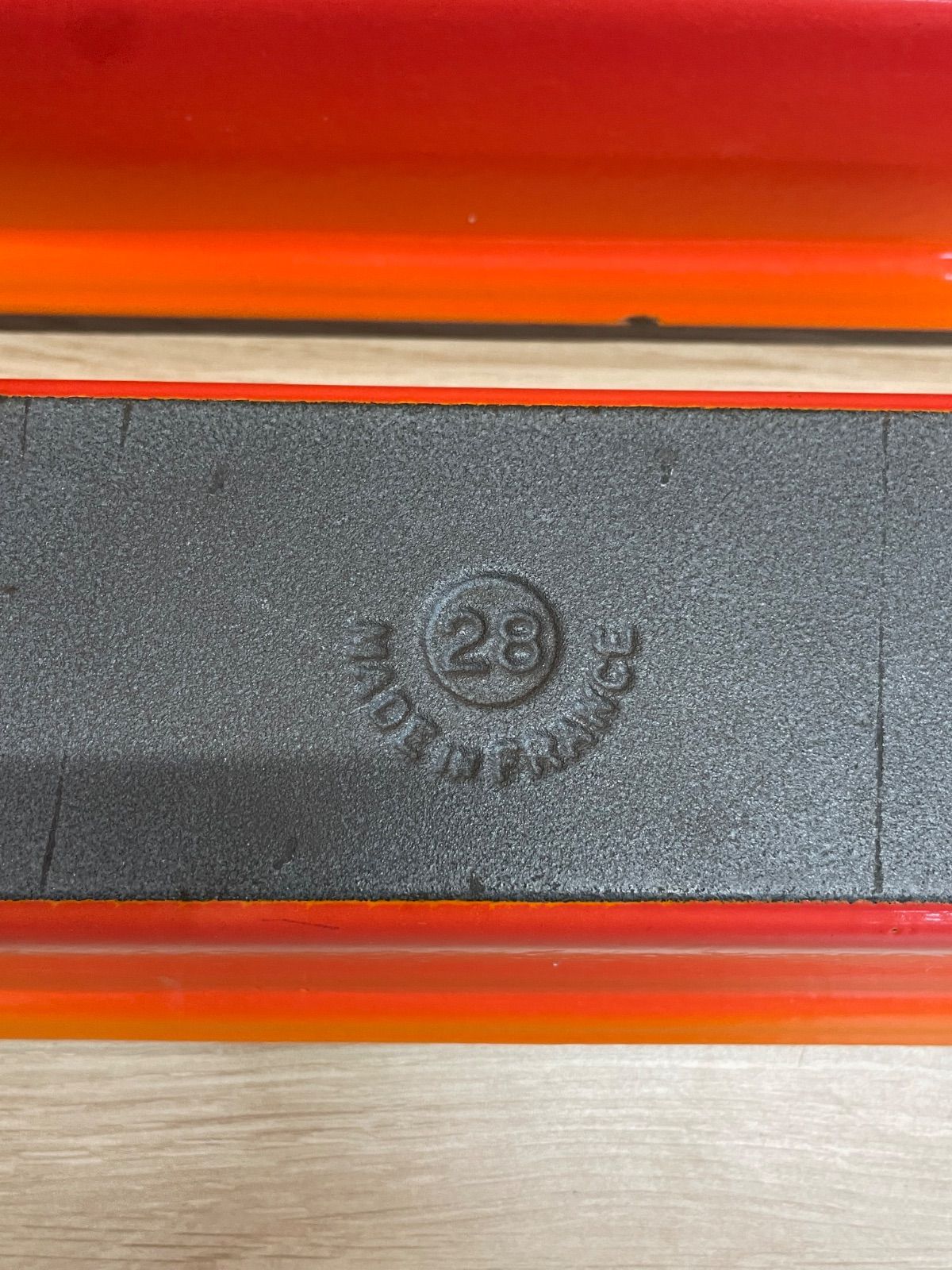 LE CREUSET ル・クルーゼ テリーヌ型 28cm オレンジ 蓋付き 箱無し 2個