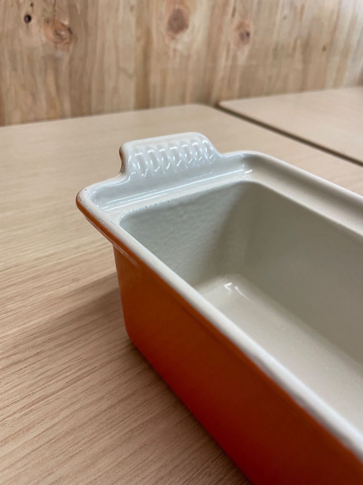 LE CREUSET ル・クルーゼ テリーヌ型 28cm オレンジ 蓋付き 箱無し 2個