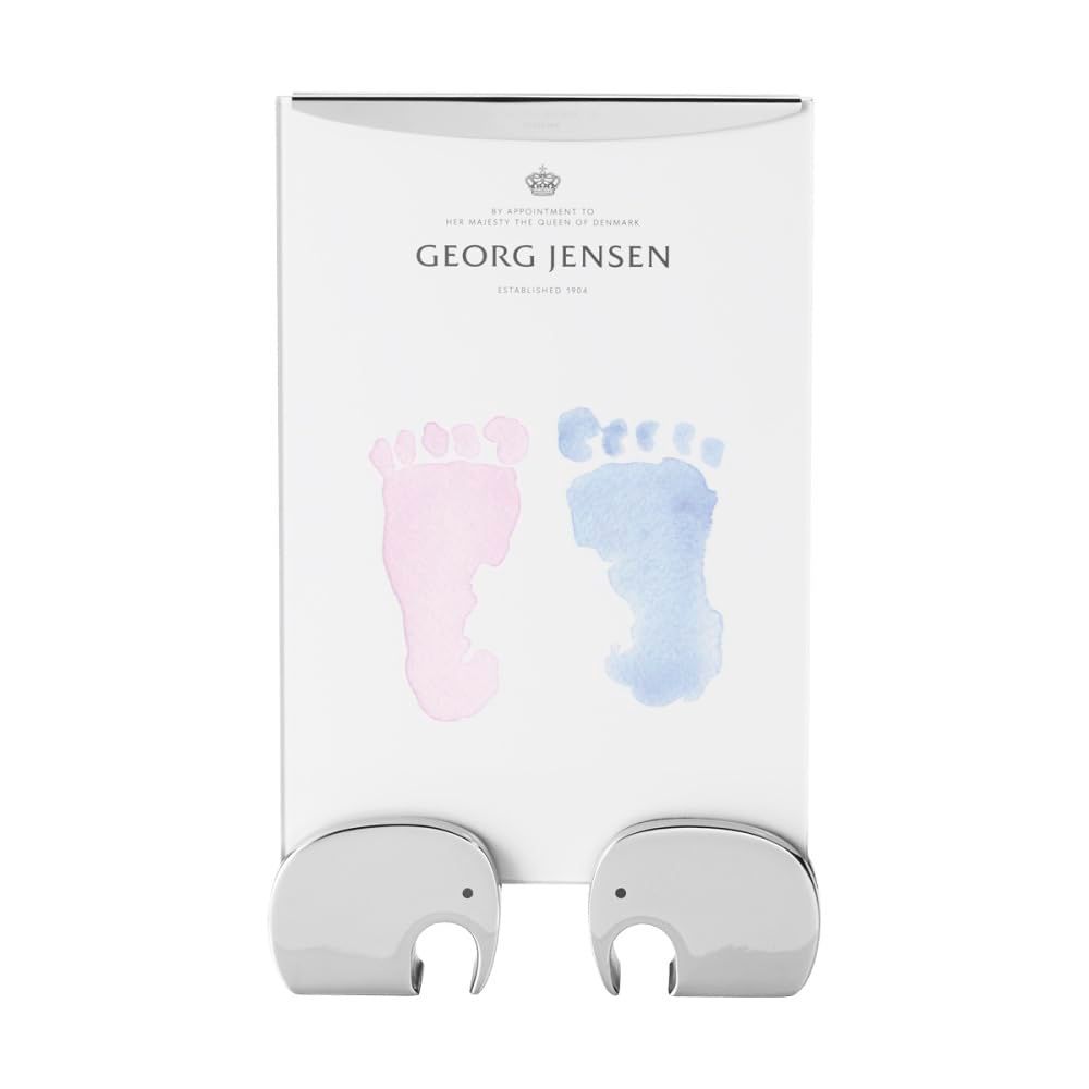 「 Georg Jensen 」 写真立て ピクチャーフレーム フォトフレーム M ELEPHANT シルバー 幅約13×高さ約18cm 10019294
