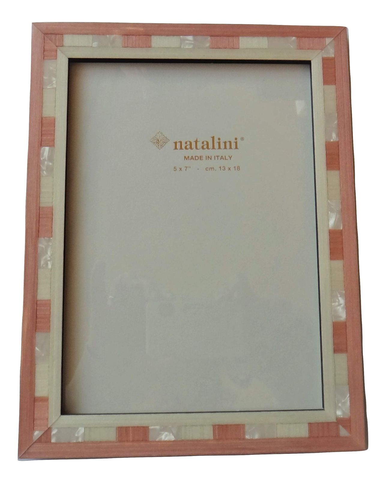 natalini(ナタリーニ) フォトフレーム シェル 写真フレーム イタリア製 13 x 18cm 2Lサイズ Q-H-20 コーラルピンク 大