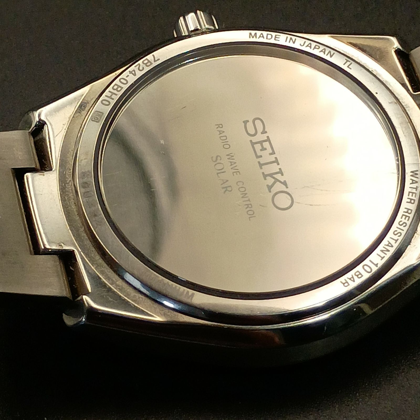 軽量チタン】美品 稼働品 メンズ 腕時計 SEIKO セイコー ソーラー電波
