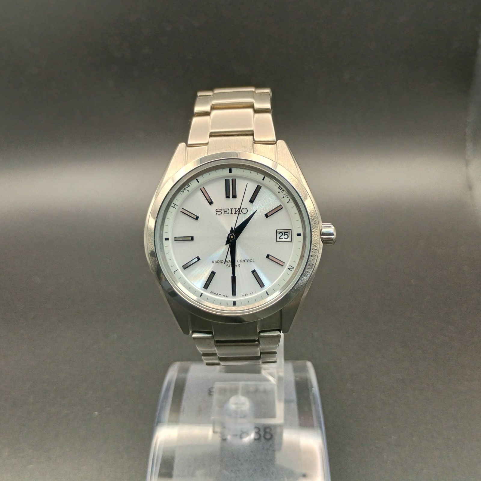 軽量チタン】美品 稼働品 メンズ 腕時計 SEIKO セイコー ソーラー電波