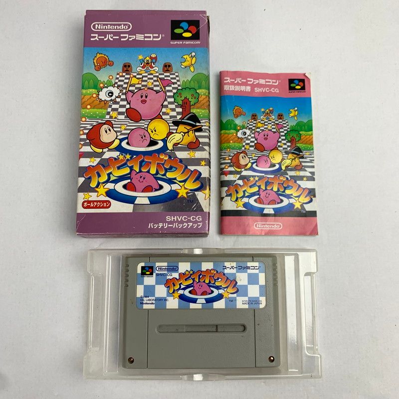 中古品】 SFC カービィボウル スーパーファミコン レトロゲーム 動作