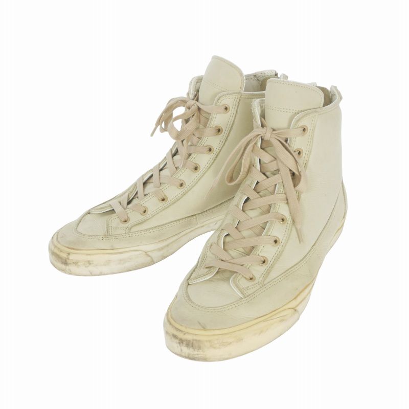 ダブルジェイケイ wjk back zip high sneaker バックジップ レザー