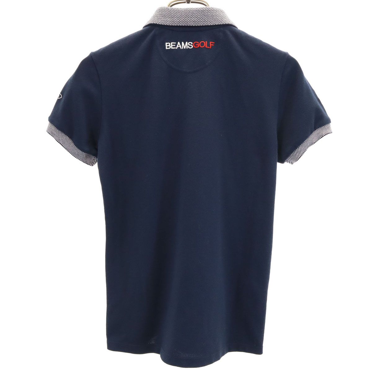 BEAMS GOLF ビームスゴルフ 日本製 半袖 ポロシャツ S ネイビー