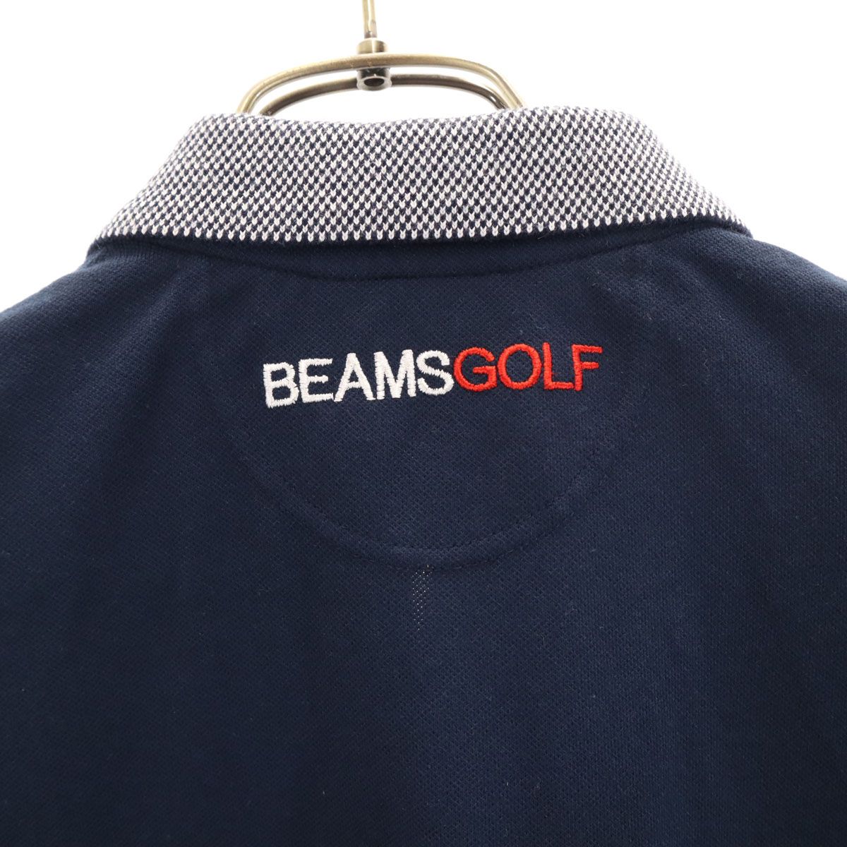 BEAMS GOLF ビームスゴルフ 日本製 半袖 ポロシャツ S ネイビー