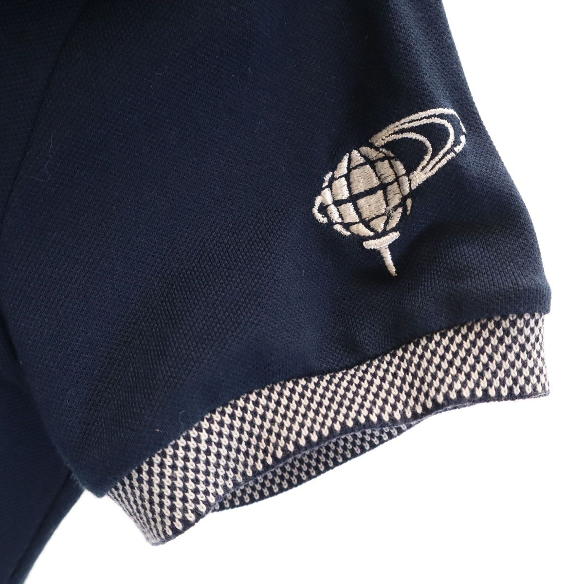BEAMS GOLF ビームスゴルフ 日本製 半袖 ポロシャツ S ネイビー