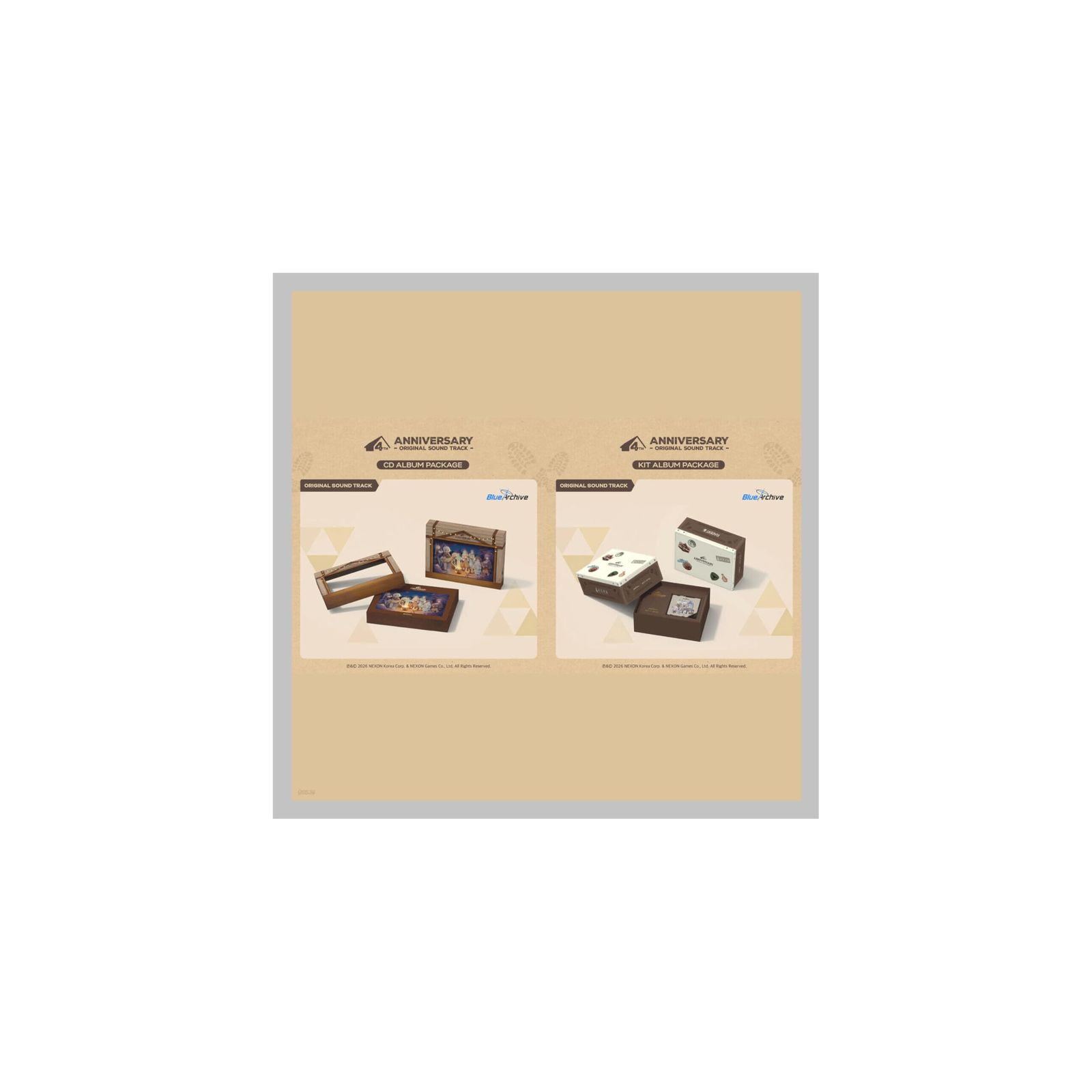 BLUE ARCHIVE 4th Anniversary OST with Tracking Sealed 韓国発 (Set : CD+KIT)