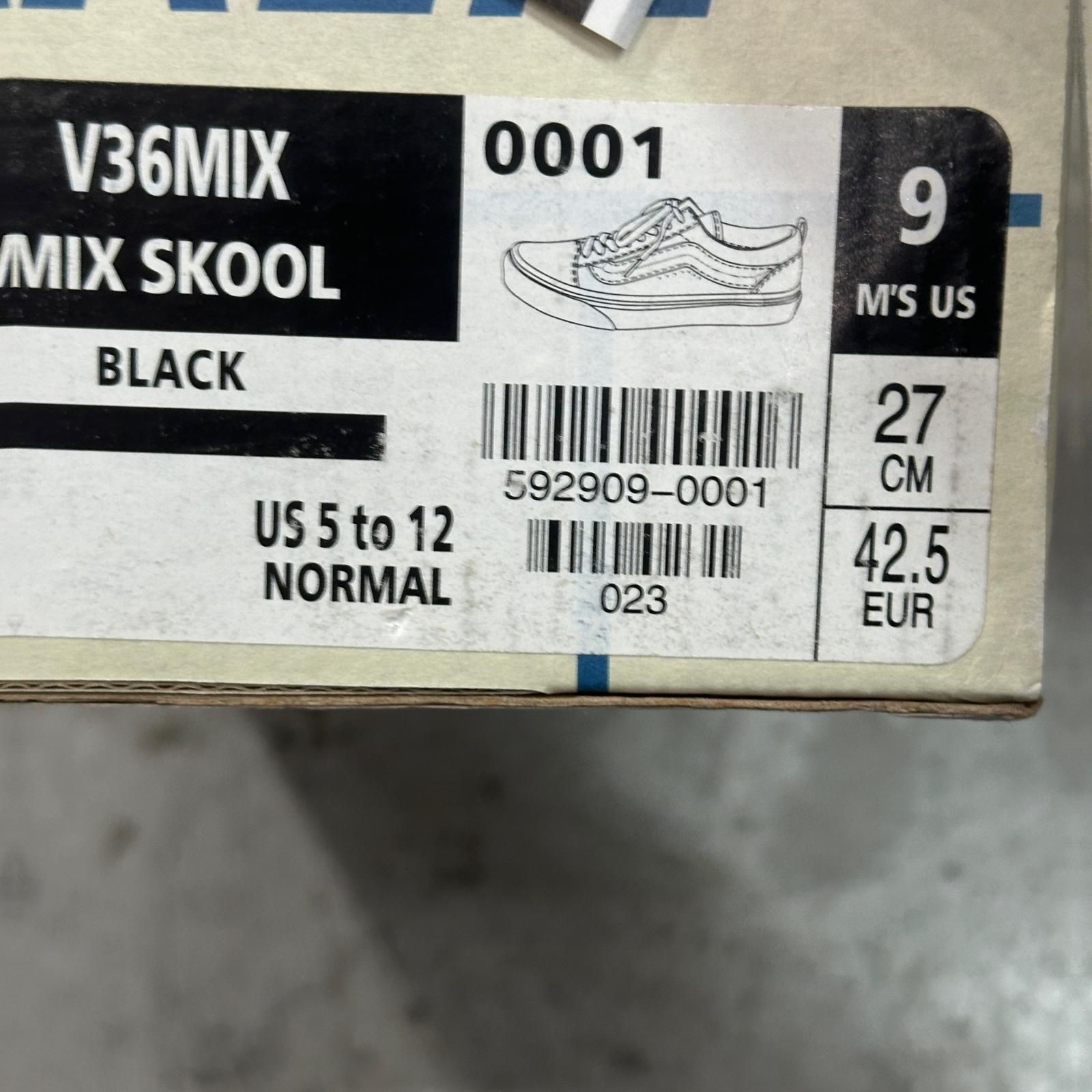 未使用 VANS × SSZ MIX SKOOL 別注 ミックス スクール スニーカー